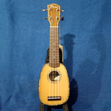 Ohana Pineapple Sopranissimo TTPK-70G All Solid Spruce / Mahogany Teenie Tiny Ukulele h386