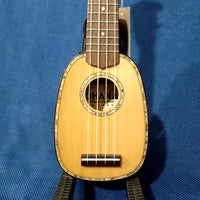 Ohana Pineapple Sopranissimo TTPK-70G All Solid Spruce / Mahogany Teenie Tiny Ukulele h386