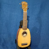 Ohana Pineapple Sopranissimo TTPK-70G All Solid Spruce / Mahogany Teenie Tiny Ukulele h386