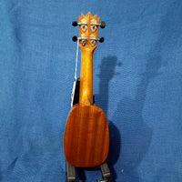 Ohana Sopranissimo Pineapple TTPK-25G Solid Mahogany Teenie Tiny Ukulele h391