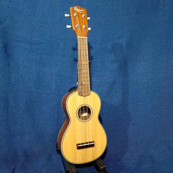 Ohana Soprano SK-22 Solid Spruce Top / Laminate Mahogany Back & Sides Ukulele h395