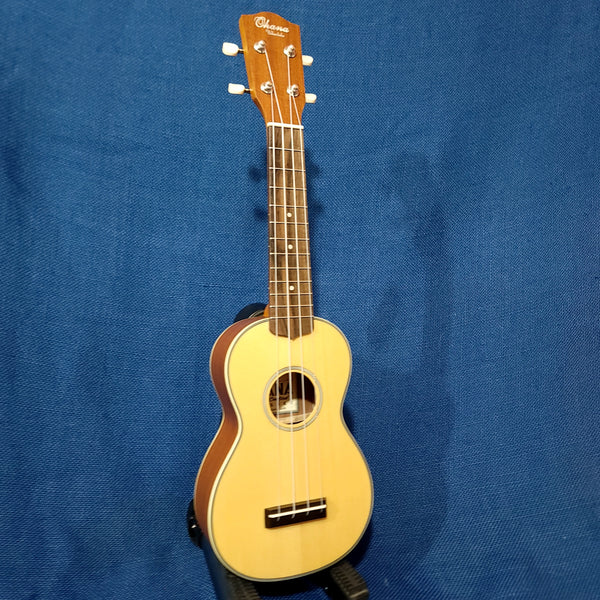 Ohana Soprano SK-22 Solid Spruce Top / Laminate Mahogany Back & Sides Ukulele h396