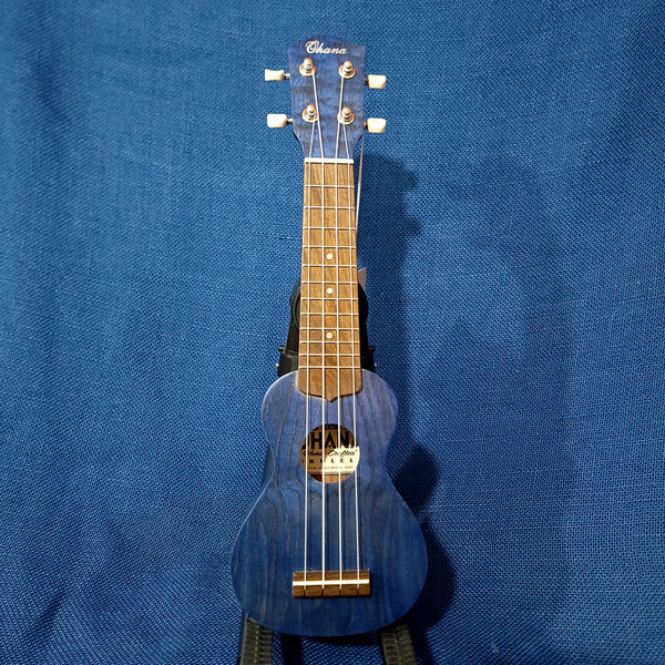 Ohana Sopranissimo O'Nina Blue SK-08BL Laminate Willow Teenie Tiny Ukulele h406