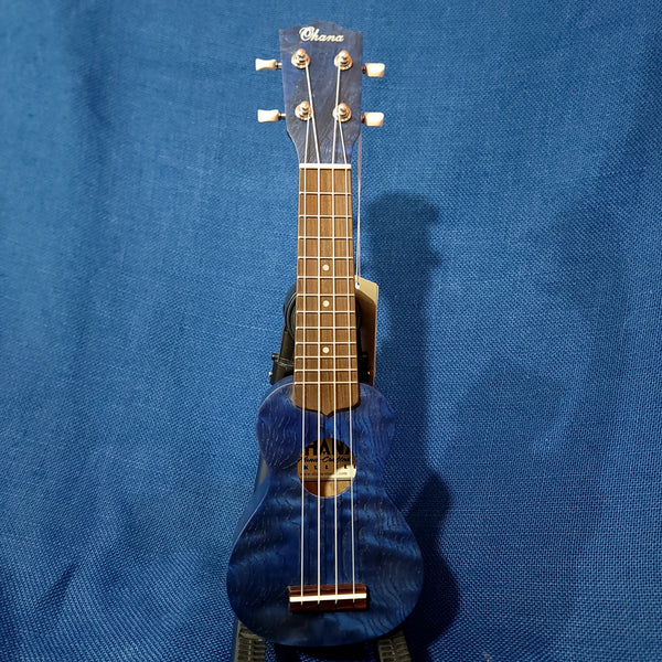 Ohana Sopranissimo O'Nina Blue SK-08BL Laminate Willow Teenie Tiny Ukulele h409