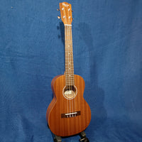 Ohana Tenor Starter Pack TK-10 Laminate Mahogany Ukulele Bag, Tuner, Strap, Button h410