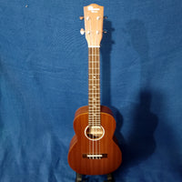 Ohana Tenor Starter Pack TK-10 Laminate Mahogany Ukulele Bag, Tuner, Strap, Button h410