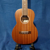 Ohana Tenor Starter Pack TK-10 Laminate Mahogany Ukulele Bag, Tuner, Strap, Button h410