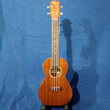 Ohana Concert CK-10 Starter Pack Laminate Mahogany Ukulele, Bag, Tuner, Strap, Button h433