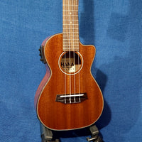 Ohana Concert CK-35GCE All Solid Mahogany Gloss Cutaway A/E Ukulele h436