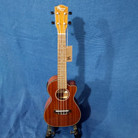 Ohana Concert CK-35GCE All Solid Mahogany Gloss Cutaway A/E Ukulele h437