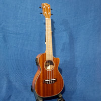 Ohana Concert CK-35GCE All Solid Mahogany Gloss Cutaway A/E Ukulele h439