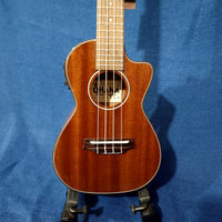 Ohana Concert CK-35GCE All Solid Mahogany Gloss Cutaway A/E Ukulele h439