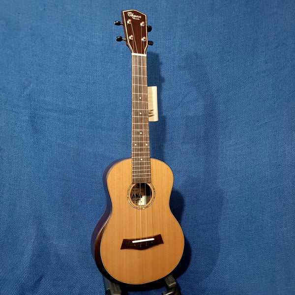 Ohana Tenor TK-55 All Solid Cedar/ Rosewood Satin Comfort Edge Ukulele h451