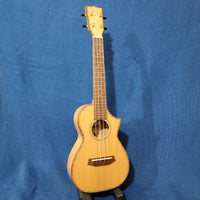 Ohana Concert CK-75CG All Solid Spruce / Flame Maple Cutaway Ukulele h531