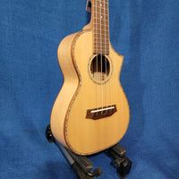 Ohana Concert CK-75CG All Solid Spruce / Flame Maple Cutaway Ukulele h531
