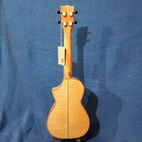 Ohana Concert CK-75CG All Solid Spruce / Flame Maple Cutaway Ukulele h531