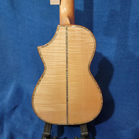 Ohana Concert CK-75CG All Solid Spruce / Flame Maple Cutaway Ukulele h531