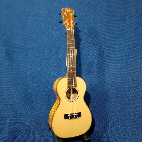 Ohana Concert CK-70WG Solid Spruce Top / Laminate Willow Setup Ukulele h596