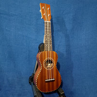 Ohana Sopranino Pequeno Nunes Vintage Style All Solid Mahogany Ukulele h602