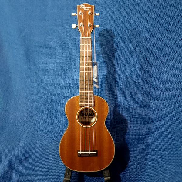 Ohana Soprano SK-14 Blem Laminate Mahogany w/ binding Ukulele h608