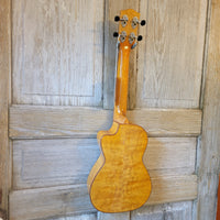 Ohana Concert CK-70WGCE Solid Spruce/ Laminate Willow Cutaway A/E Ukulele h707