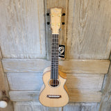 Ohana Concert CK-75CG All Solid Spruce / Flame Maple Cutaway Ukulele h708
