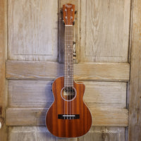 Ohana Tenor TK-20CE Solid Mahogany Top / Laminate Back and Sides A/E Cutaway Ukulele h731