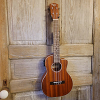 Ohana Tenor TK-20CE Solid Mahogany Top / Laminate Back and Sides A/E Cutaway Ukulele h731