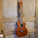 Ohana Tenor TK-20CE Solid Mahogany Top / Laminate Back and Sides A/E Cutaway Ukulele h731