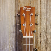 Ohana Tenor TK-20CE Solid Mahogany Top / Laminate Back and Sides A/E Cutaway Ukulele h731