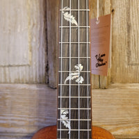Ohana Tenor TK-32 All Solid Mahogany with Fretboard Inlay Slotted Headstock Ukulele h734