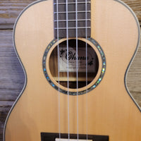 Ohana Tenor TK-70R Solid Spruce Top / Laminate Rosewood Slotted Headstock Ukulele h736