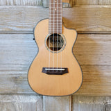 Ohana Concert CK-260GCE All Solid Cedar / Acacia A/E Cutaway Ukulele h752