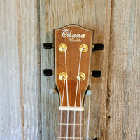 Ohana Concert CK-260GCE All Solid Cedar / Acacia A/E Cutaway Ukulele h752