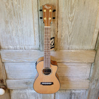 Ohana Concert CK-260GCE All Solid Cedar / Acacia A/E Cutaway Ukulele h752