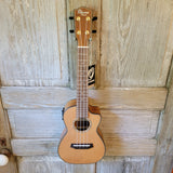Ohana Concert CK-260GCE All Solid Cedar / Acacia A/E Cutaway Ukulele h752