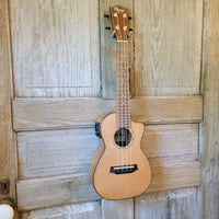 Ohana Concert CK-260GCE All Solid Cedar / Acacia A/E Cutaway Ukulele h752