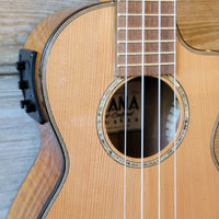 Ohana Concert CK-260GCE All Solid Cedar / Acacia A/E Cutaway Ukulele h752