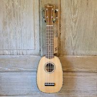 Ohana Pineapple Sopranino TPK-70G All Solid Spruce / Mahogany w Abalone Ukulele h758