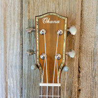 Ohana Pineapple Sopranino TPK-70G All Solid Spruce / Mahogany w Abalone Ukulele h758