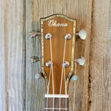Ohana Pineapple Sopranino TPK-70G All Solid Spruce / Mahogany w Abalone Ukulele h758