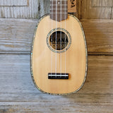 Ohana Pineapple Sopranino TPK-70G All Solid Spruce / Mahogany w Abalone Ukulele h758