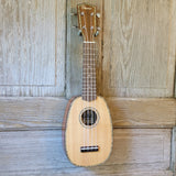 Ohana Pineapple Sopranino TPK-70G All Solid Spruce / Mahogany w Abalone Ukulele h758