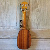 Ohana Pineapple Sopranino TPK-70G All Solid Spruce / Mahogany w Abalone Ukulele h758