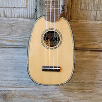 Ohana Pineapple Sopranino TPK-70G All Solid Spruce / Mahogany w Abalone Ukulele h759