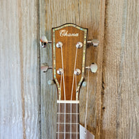 Ohana Pineapple Sopranino TPK-70G All Solid Spruce / Mahogany w Abalone Ukulele h759
