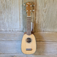 Ohana Pineapple Sopranino TPK-70G All Solid Spruce / Mahogany w Abalone Ukulele h759