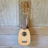 Ohana Pineapple Sopranino TPK-70G All Solid Spruce / Mahogany w Abalone Ukulele h759