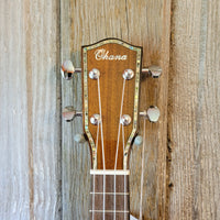 Ohana Pineapple Sopranino TPK-70G All Solid Spruce / Mahogany w Abalone Ukulele h759
