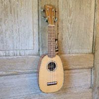 Ohana Pineapple Sopranino TPK-70G All Solid Spruce / Mahogany w Abalone Ukulele h760